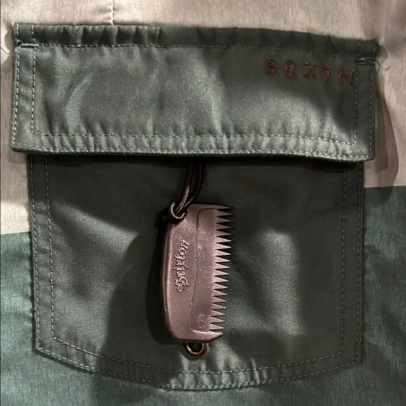 Brixton Green Board Shorts with Bold Stripes - Picture 4 of 4